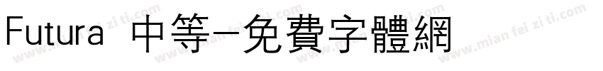 Futura 中等字体转换